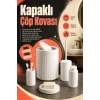 Şık Görünümlü Beyaz Banyo Aksesuar Takımı 5 Parça Günlük Kullanıma Uygun Set
