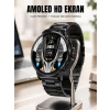 Şık Metal Kasa ve Değiştirilebilir Kordonlarla SW80 Smartwatch Yeni Nesil