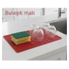 Silikon Bulaşık Kurulama Matı 30*40 cm Gıdaya Uygun Uzun Ömürlü (5047)