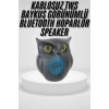 Siyah Bluetooth Hoporlör Baykuş Speaker Bluetooth 5.0 Bağlantılı