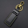 Siyah Gold Deri Metal Anahtarlık