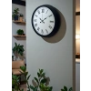 Siyah Klasik & Şık 40 Cm Metal Duvar Saati