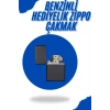Siyah Kutulu Metal Çakmak Benzinli Hediyelik Eşya
