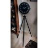 Siyah Lüks Sade Tripod Ayaklı Saat
