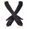 Siyah Renk Dirseğe Kadar Uzun Kumaş Eldiven 40 Cm Bx40