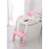 Softy Merdivenli Tuvalet Adaptörü - Çocuğunuz İçin Güvenli ve Konforlu Tuvalet Eğitimi Pembe