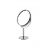 sonx Oval Masaüstü Ayaklı 360° Dönebilen çift taraflı büyüteçli krom ayna 18X10cm