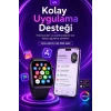 Spor Takip Özellikli AMOLED Ekran Akıllı Saat Telefon Uyumlu Bluetooth Bağlantılı