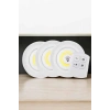 Spot Lamba Led Işık 3lü Uzaktan Kumandalı Pilli Yapışkanlı Kablosuz