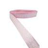 Tafta Dantel Görünümlü Kurdele Pembe 25 mm 1 Metre