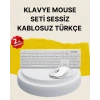 Tam Boy Kablosuz Klavye Mouse Seti - Gelişmiş Bağlantı ve Sessiz Performans