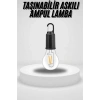 Taşınabilir Askılı Ampul Kamp Lambası Askılı Type-C Şarjlı Bahçe Lambası