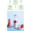 Taşınabilir Blender, Taşınabilir Mini Hızlı Blender 350ml Meyve Sıkacağı Kupası, Kablosuz Şarjlı, Smoothie Milkshake Suyu Bebek Maması için 4 lı (5047)