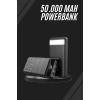 Taşınabilir Powerbank 50.000 mAh 4 Girişli Hızlı Şarj Led Göstergeli Fenerli Şarj