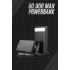 Taşınabilir Powerbank 50.000 mAh 4 Girişli Hızlı Şarj Led Göstergeli Fenerli Şarj