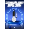 Taşınabilir Şarjlı Led Ampul Askılı Lamba Kamp Bahçe Lambası