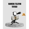 Telefon Video Çekim Kiti LED Aydınlatma Mikrofon Tripodlu Tam Set