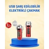 Tip C Şarjlı Dijital Ekranlı Çakmak ve El Feneri