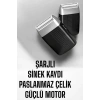 tıraş makinesi Sinek Kaydı Paslanmaz Çelik Taşınabilir Şarjlı