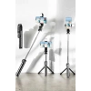 Tripod Kablosuz Bluetooth Bağlantılı Selfie Çubuğu 360 Derece Dönebilen