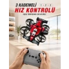 Uçan Araba Drone 4 Korumalı Pervaneli 360° Akrobatik Hareket Uzaktan Kumandalı