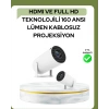Ultra Pro Full HD ve 4K Destekli 130 İnç Projeksiyon Cihazı