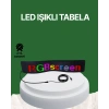 USB Girişli RGB LED Tabela Ayarlanabilir Parlaklık ve Kayan Yazı Özellikli