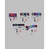 USB Girişli RGB LED Tabela Ayarlanabilir Parlaklık ve Kayan Yazı Özellikli