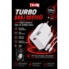 USB Kablolu 120W Güç Adaptörü Hızlı Şarj Destekli Mobil Cihaz Uyumlu Set