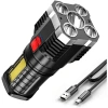 USB Şarjlı 4 Modlu El Feneri