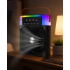 USB Şarjlı Masaüstü Sprey Fan Taşınabilir Serinletici RGB Işıklı Mini Klima