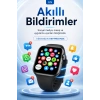 Uygulama Bildirimli Dokunmatik Akıllı Saat Kablosuz Şarjlı Şık Tasarımlı Model