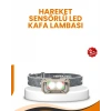 Uzun Menzilli Sensörlü LED Kafa Lambası Kamp ve Yürüyüş