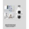 WiFi Ampul Güvenlik Kamerası 1080P Full HD Gece Görüşlü ve Hareket Algılamalı