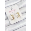 Xuping Çit Halka Model Gold Renk Kadın Küpe