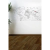 Yazılabilir Dünya Haritası Manyetik Duvar Stickerı 110 x 56 cm (5047)