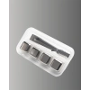 Yeniden Kullanılabilir 304 Çelik Metal Buz Küpleri 4lü Set