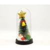 Yılbaşı Temalı Işıklı  Dekoratif Cam Fanus Alk5078