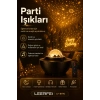 Yıldız Efektli Projektör Gece Lambası Müzik Destekli Ambiyans Ve Parti Işığı