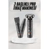 Yüksek Performanslı 3 Başlıklı Profesyonel Şarjlı Islak ve Kuru Kullanıma Uygun