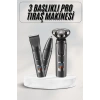 Yüksek Performanslı 3 Başlıklı Profesyonel Şarjlı Islak ve Kuru Kullanıma Uygun