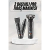 Yüksek Performanslı 3 Başlıklı Profesyonel Şarjlı Islak ve Kuru Kullanıma Uygun
