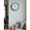 Zentime 36 Cm Mavi Dekoratif Duvar Saati