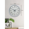 Zentime 40 Cm Beyaz Klasik Duvar Saati