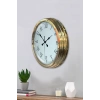 Zentime 40 Cm Gold Lüks Dekoratif Duvar Saati