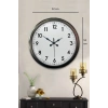 Zentime 52 Cm Siyah Modern Duvar Saati