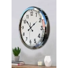 Zentime Krom Şıklık 52 Cm Metal Modern Duvar Saati