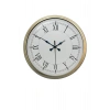 Zentime Retro Modern Roma Rakamlı 40 Cm Metal Duvar Saati
