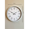 Zentime White Şıklık 52 Cm Metal Duvar Saati