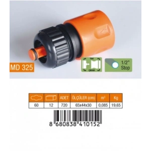1/2 Hortum Bağlantı Adaptörü Stoplu Bx40